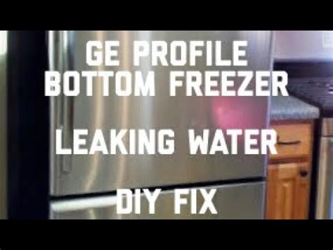 GE Profile Bottom Freezer Leaking — ( EASY FIX )